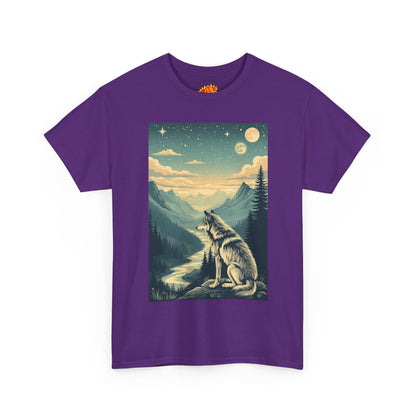 Mountain Wolf Scene T-Shirt
