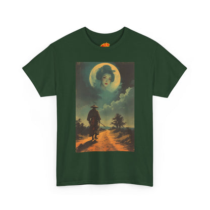 Walking Samurai w/Full Moon Woman T-Shirt