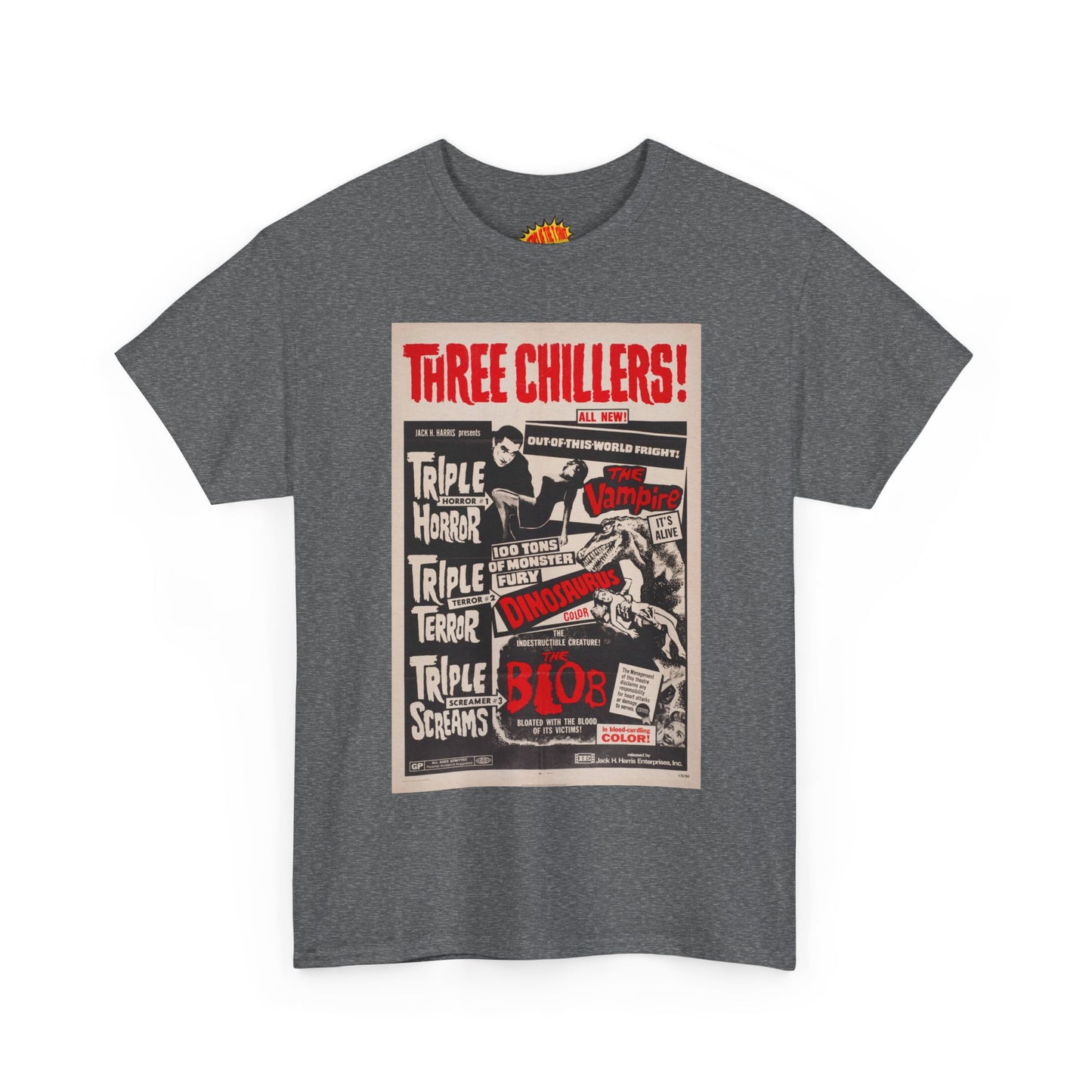 Three Chillers Movie Poster T-Shirt *Multiple Colors*