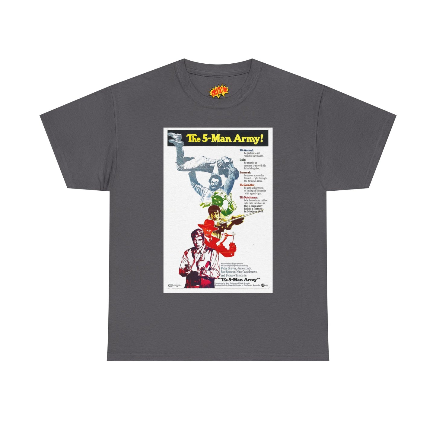 The 5 Man Army Movie Poster T-Shirt *Multiple Colors*