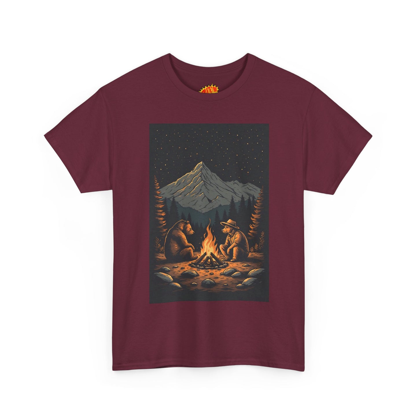 Mountain Bears Campfire Scene T-Shirt *Multiple Colors*