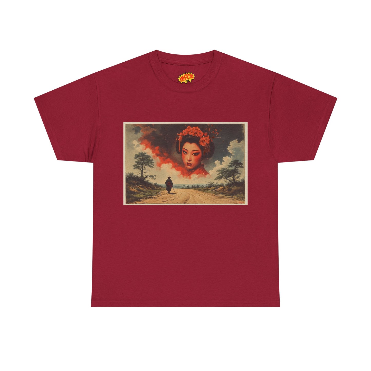 Samurai w/Cloud Geisha Woman T-Shirt *Multiple Colors*