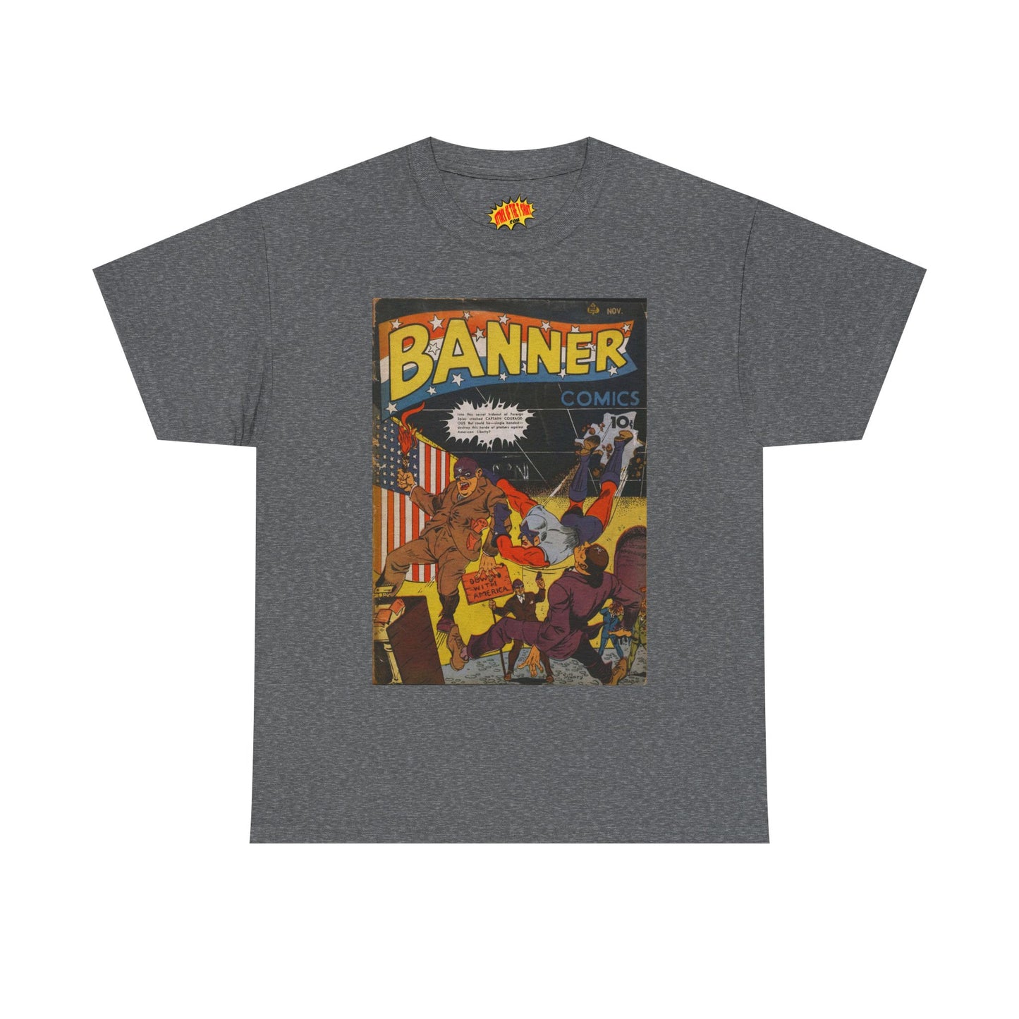 Banner Nov. Comic Tee Shirt *Multiple Colors*