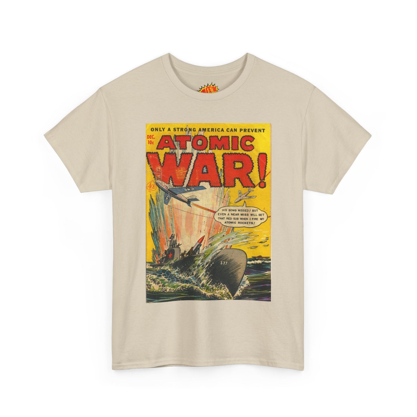 Atomic War Dec. Comic Tee Shirt *Multiple Colors*