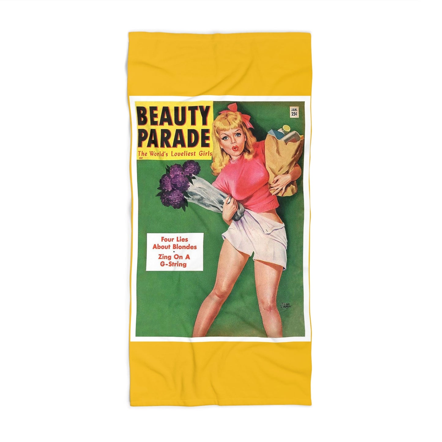 Beauty Parade Beach Towel Yellow