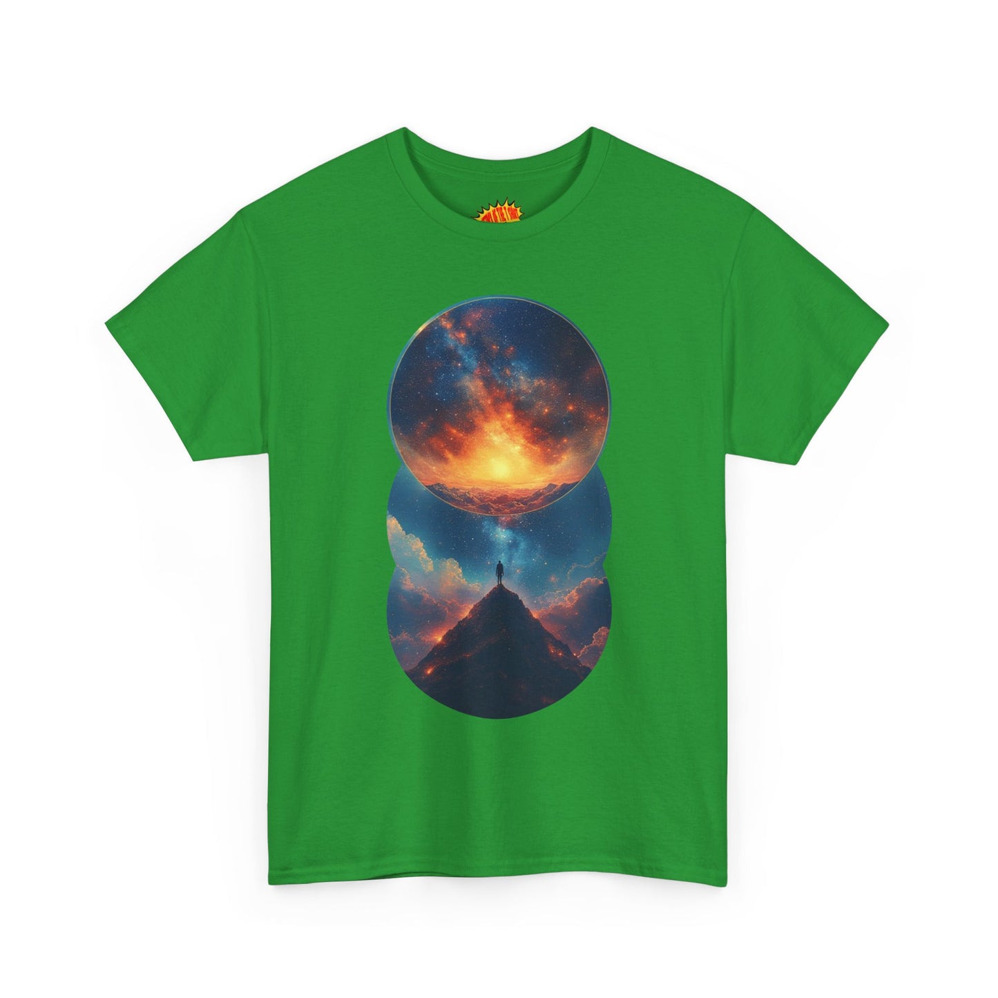 Round Cosmic Galaxy Graphic Art Tee Shirt *Multiple Colors*