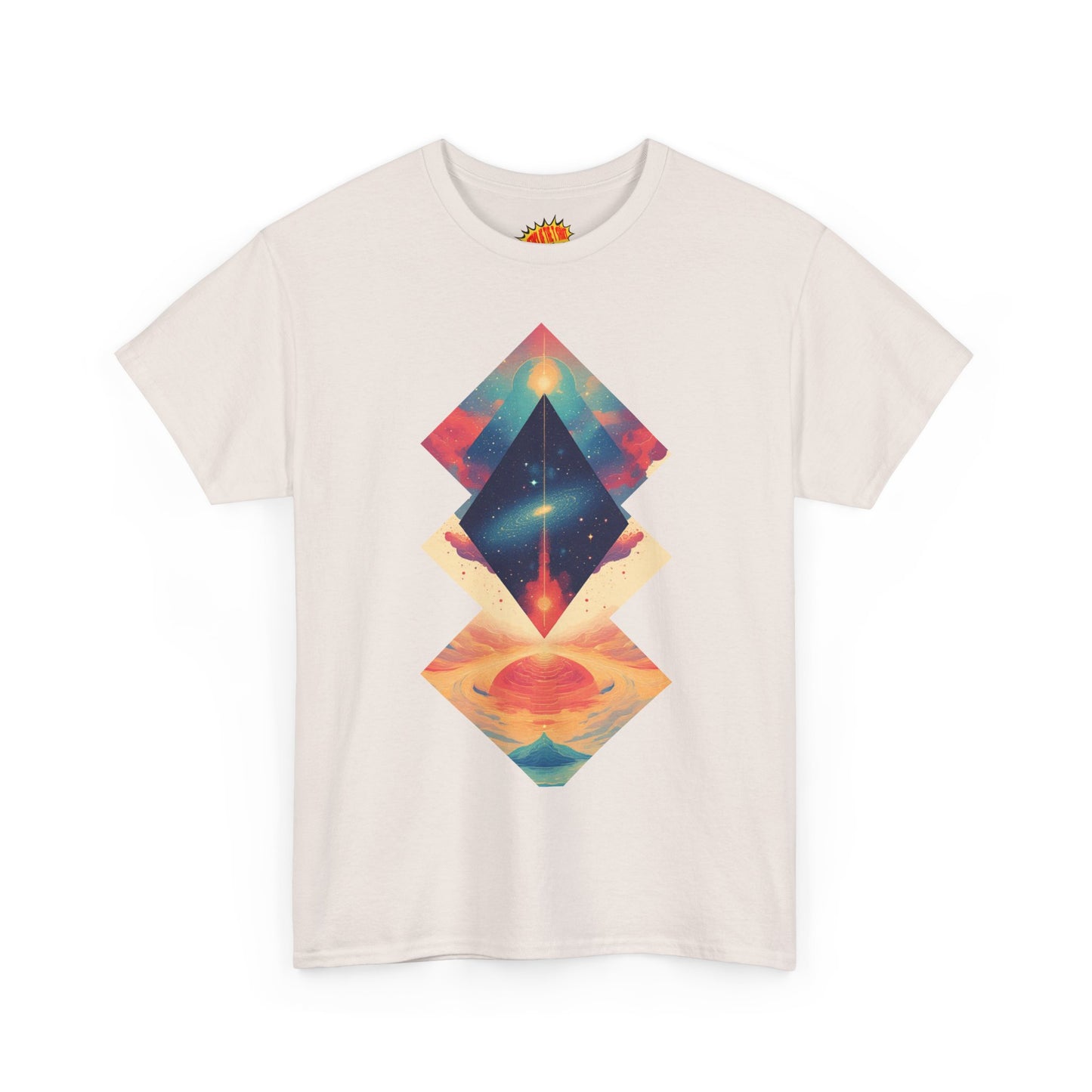 Geometric Shape Galaxy Graphic Space Art Tee Shirt *Multiple Colors*