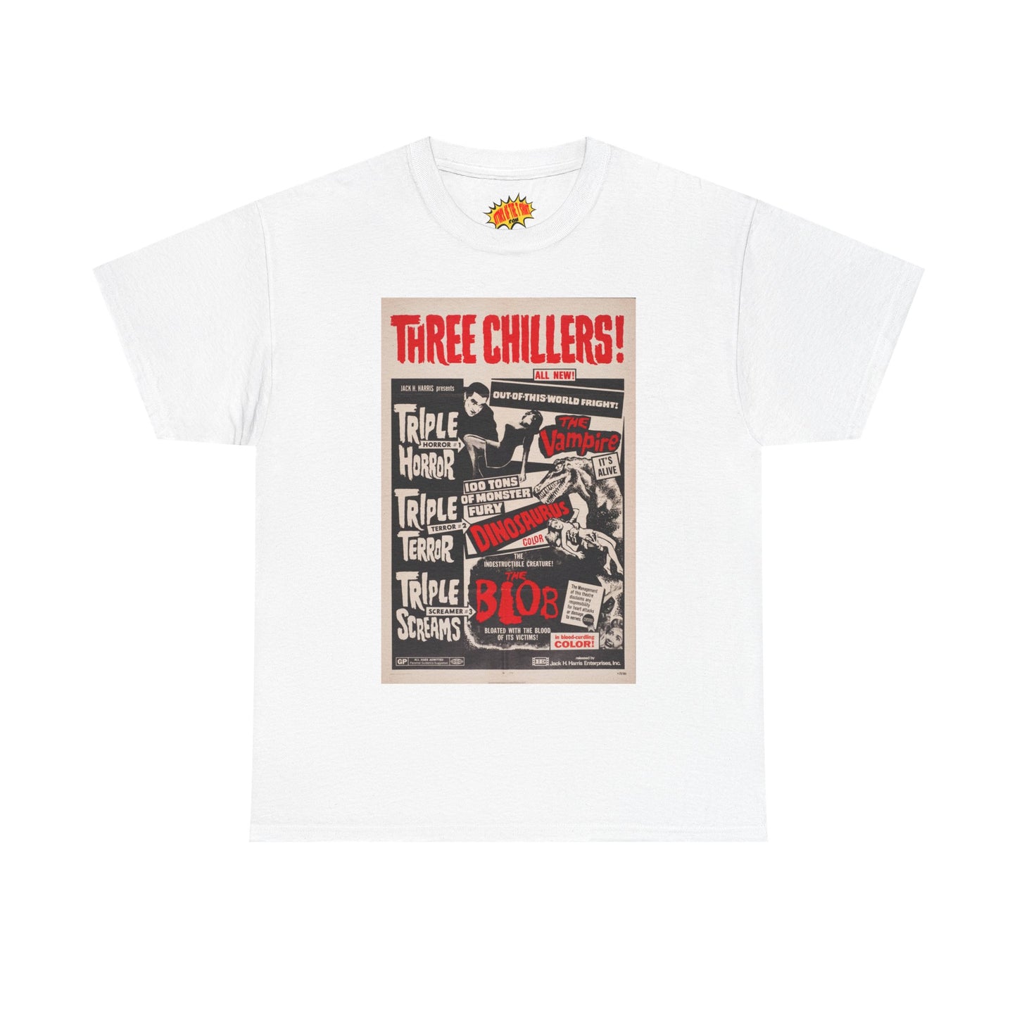 Three Chillers Movie Poster T-Shirt *Multiple Colors*