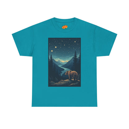 Grizzly Bear Night Scene T-Shirt