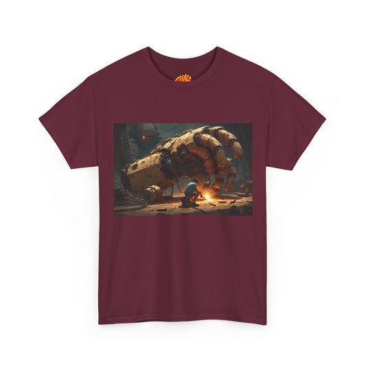 Anime Workshop w/Welder & Giant Mech T-Shirt *Multiple Colors*