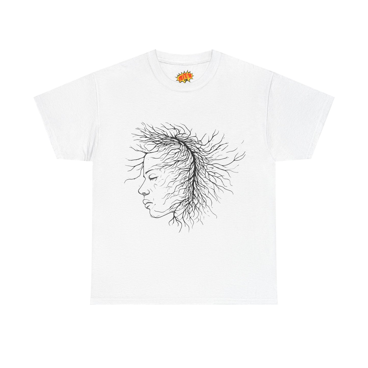 Capillary Face Line Drawing Graphic Art Tee Shirt *Multiple Colors*