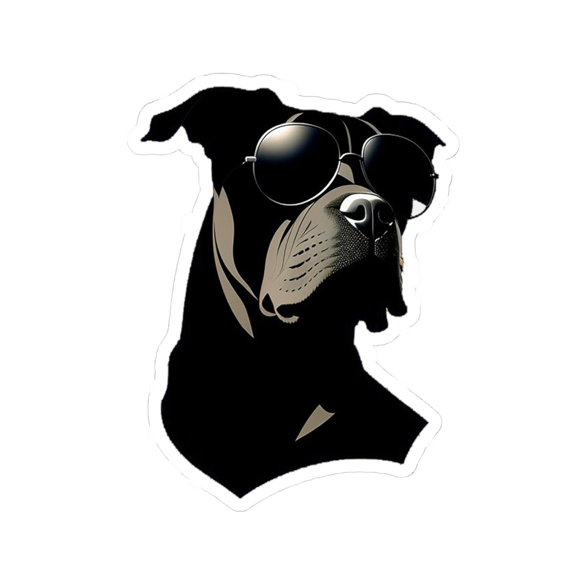 Dog with Sunglasses Stickers