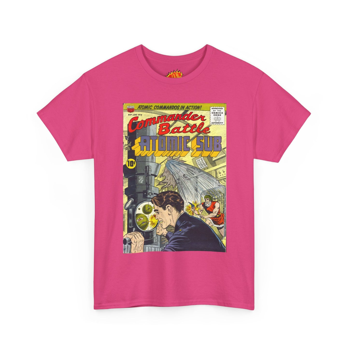 Commander Battle Atomic Sub No. 6 Comic Tee Shirt *Multiple Colors*