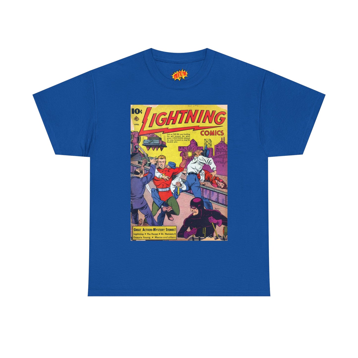 Lightning Comics April Comic Tee Shirt *Multiple Colors*