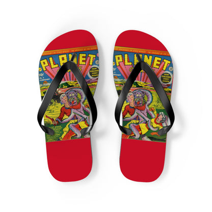 Planet Comics #2 Flip Flops Red *Multiple Sizes Available*