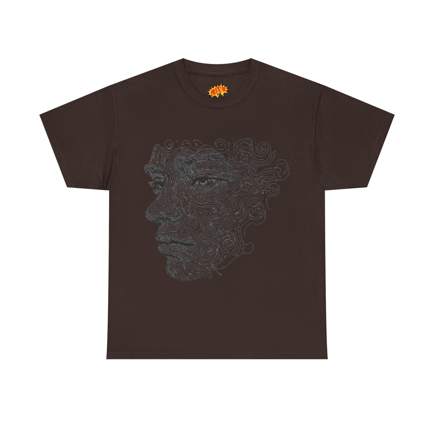 Human Face Silhouette Line Drawing Graphic Art Tee Shirt *Multiple Colors*