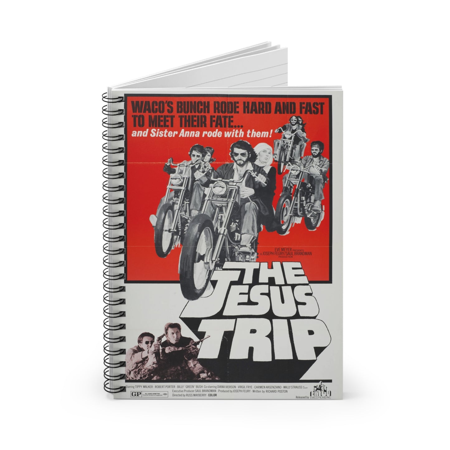 The Jesus Trip - Vintage Movie Poster Notebook