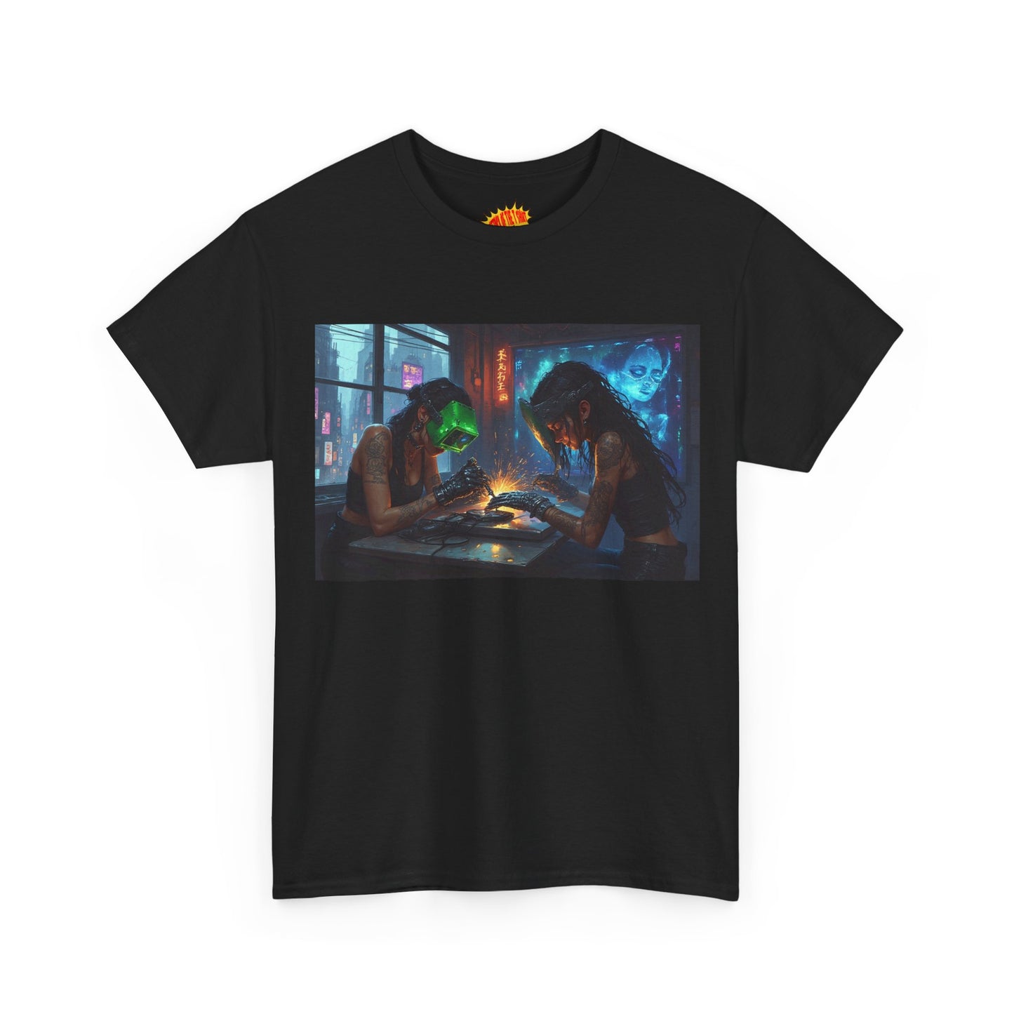 Cyberpunk Robot Nail Salon T-Shirt *Multiple Colors*