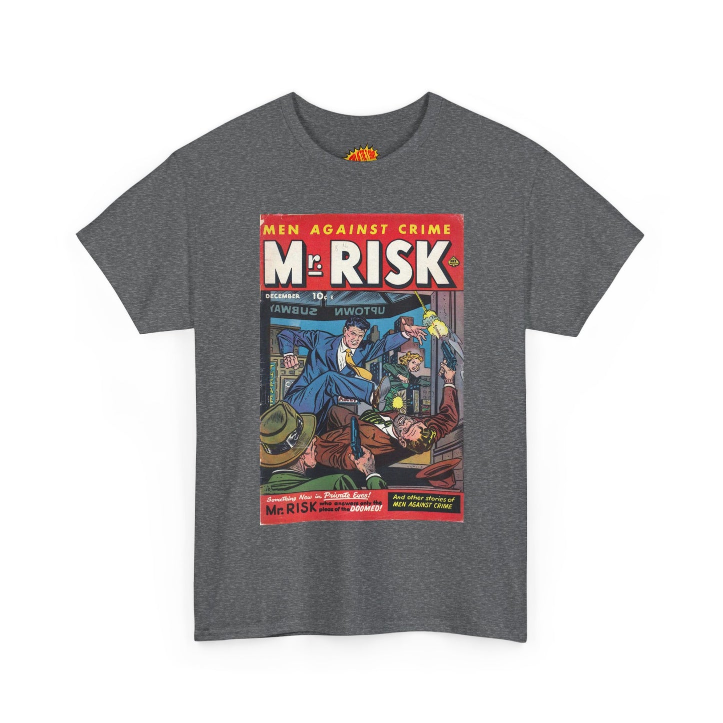 Mr. Risk December Comic Tee Shirt *Multiple Colors*