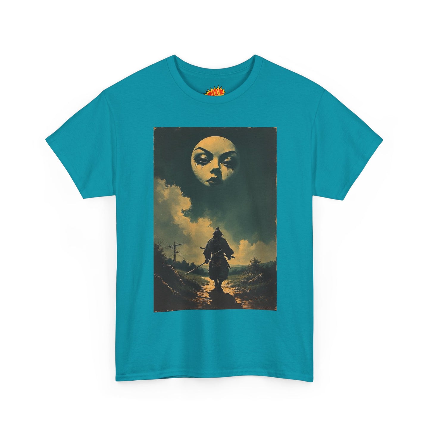 Walking Samurai w/Full Moon Face T-Shirt *Multiple Colors*