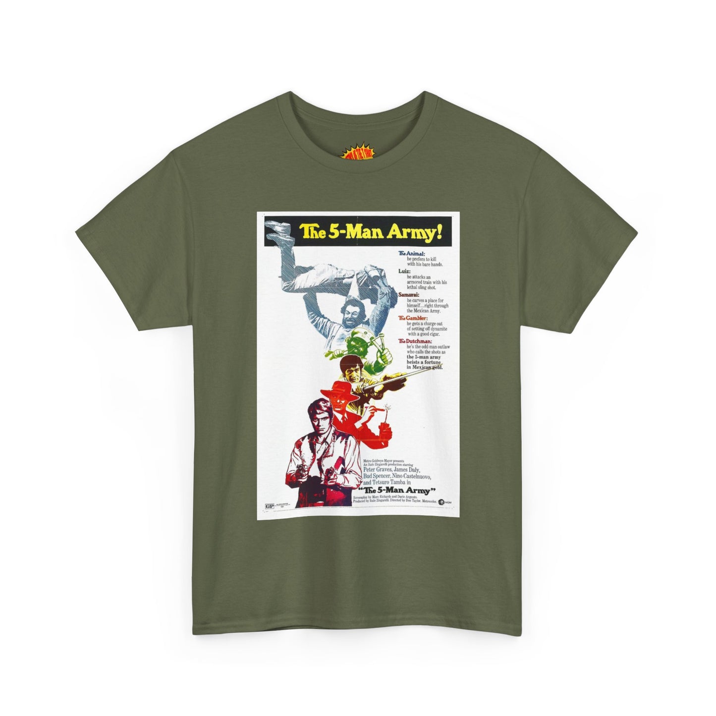 The 5 Man Army Movie Poster T-Shirt *Multiple Colors*