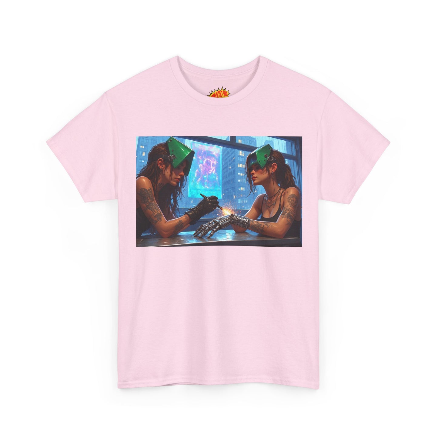 Cyberpunk Robot Hand Repair Scene T-Shirt *Multiple Colors*