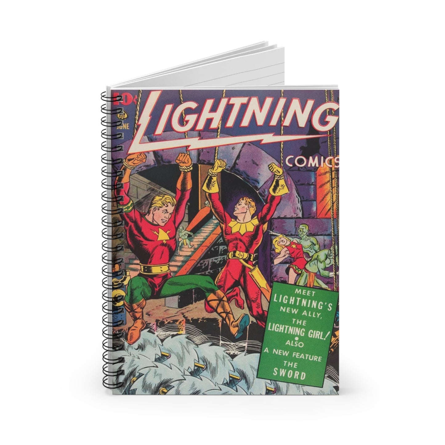 Lightning Comics June Spiral Notebook