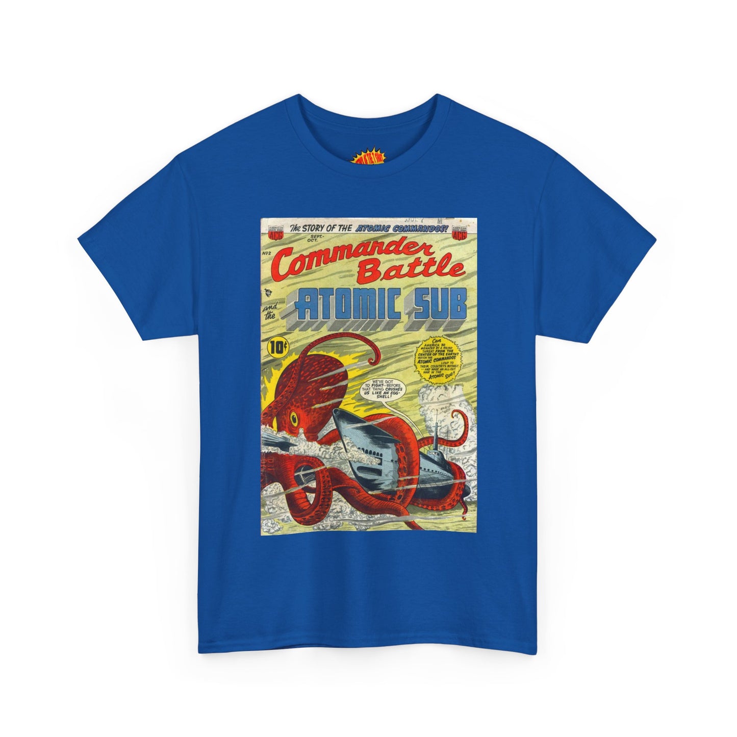 Commander Battle Atomic Sub No. 2 Comic Tee Shirt *Multiple Colors*