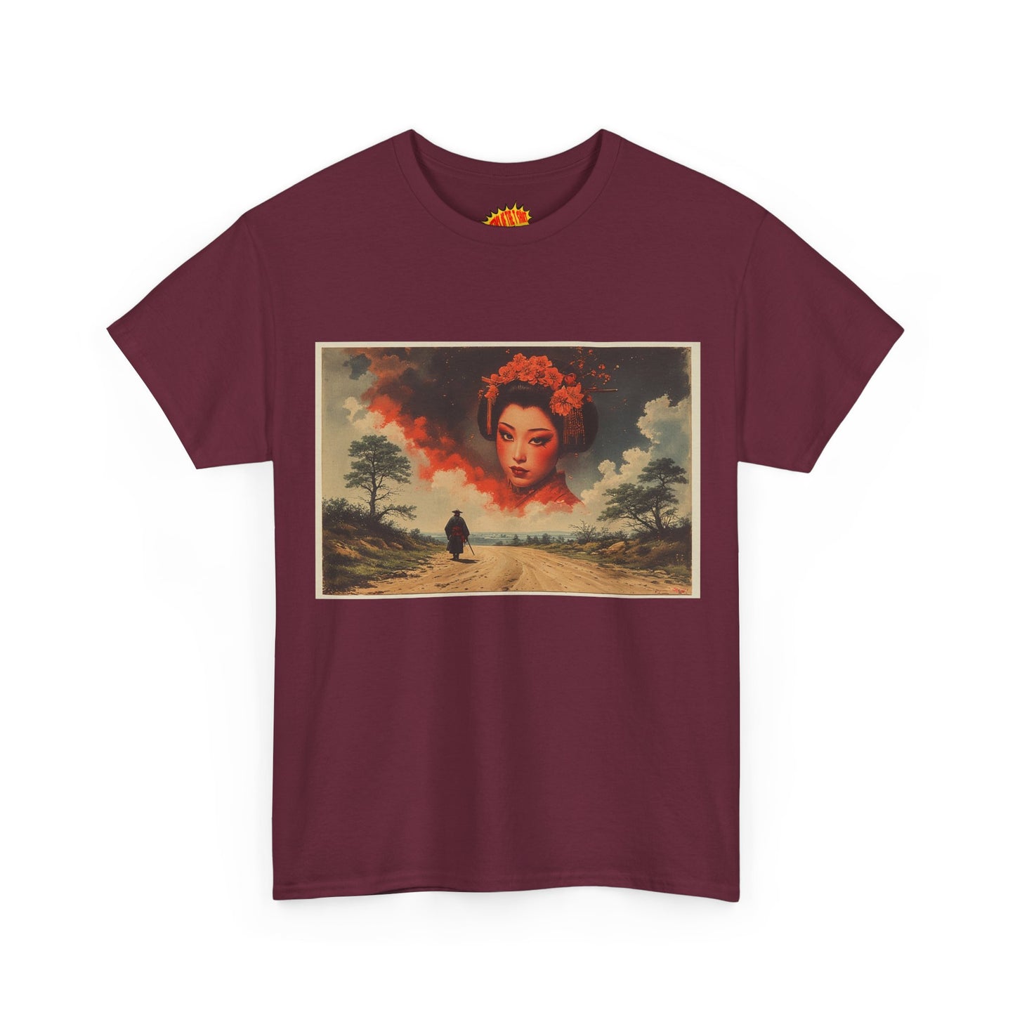 Samurai w/Cloud Geisha Woman T-Shirt *Multiple Colors*