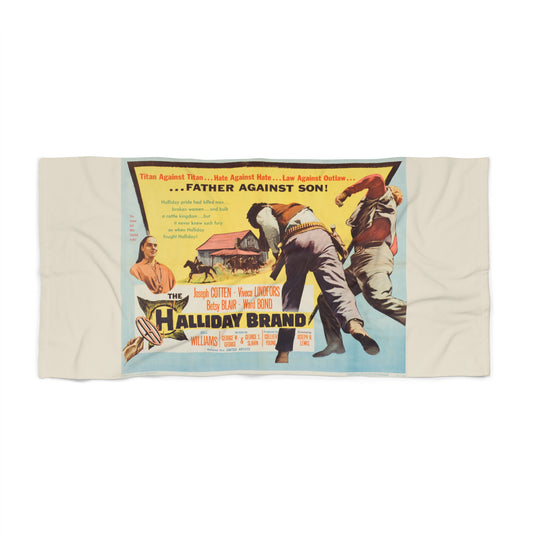 Halliday Brand Vintage Western Movie Poster Beach Towel 2 Sizes