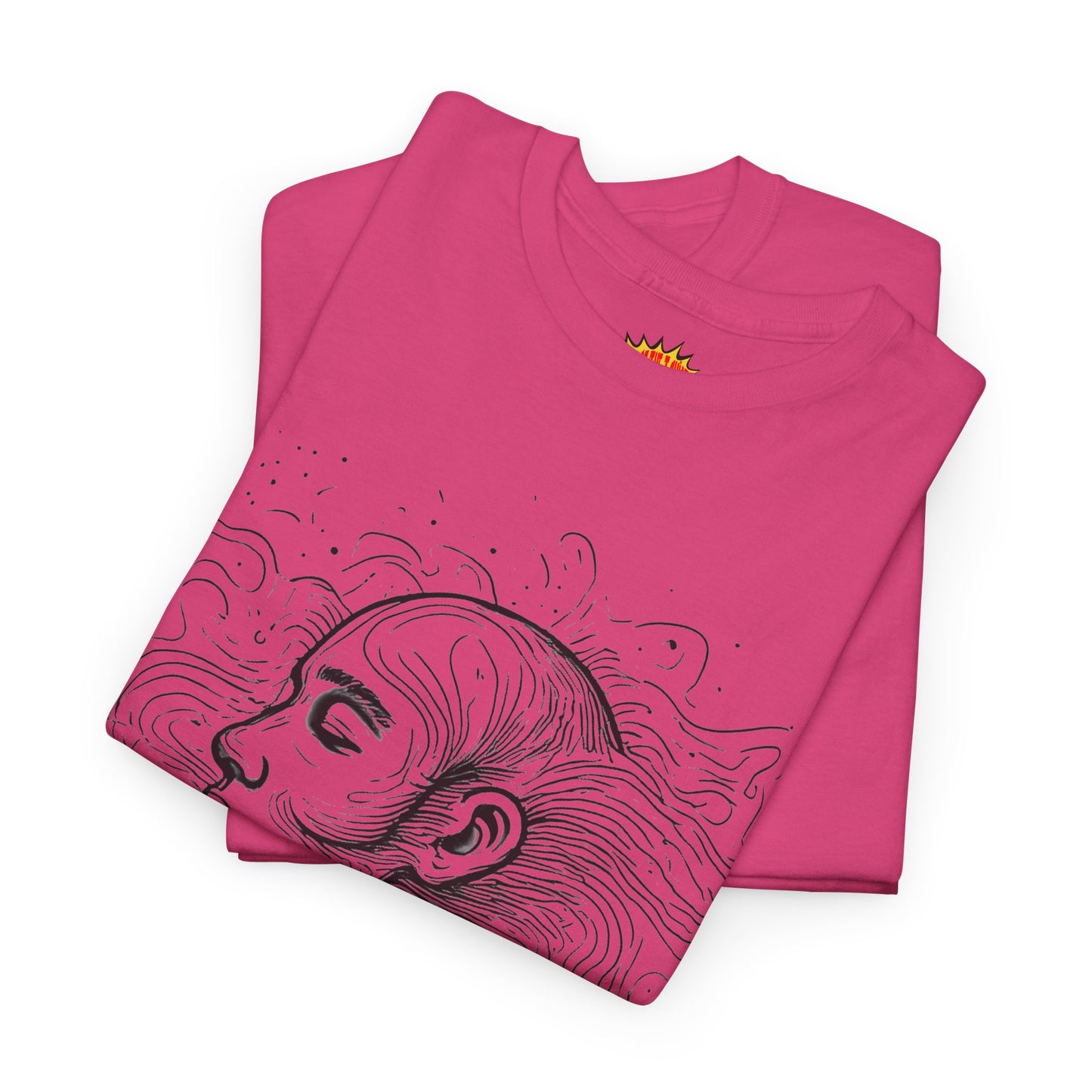 Line Drawing Graphic Art Face Tee Shirt *Multiple Colors*