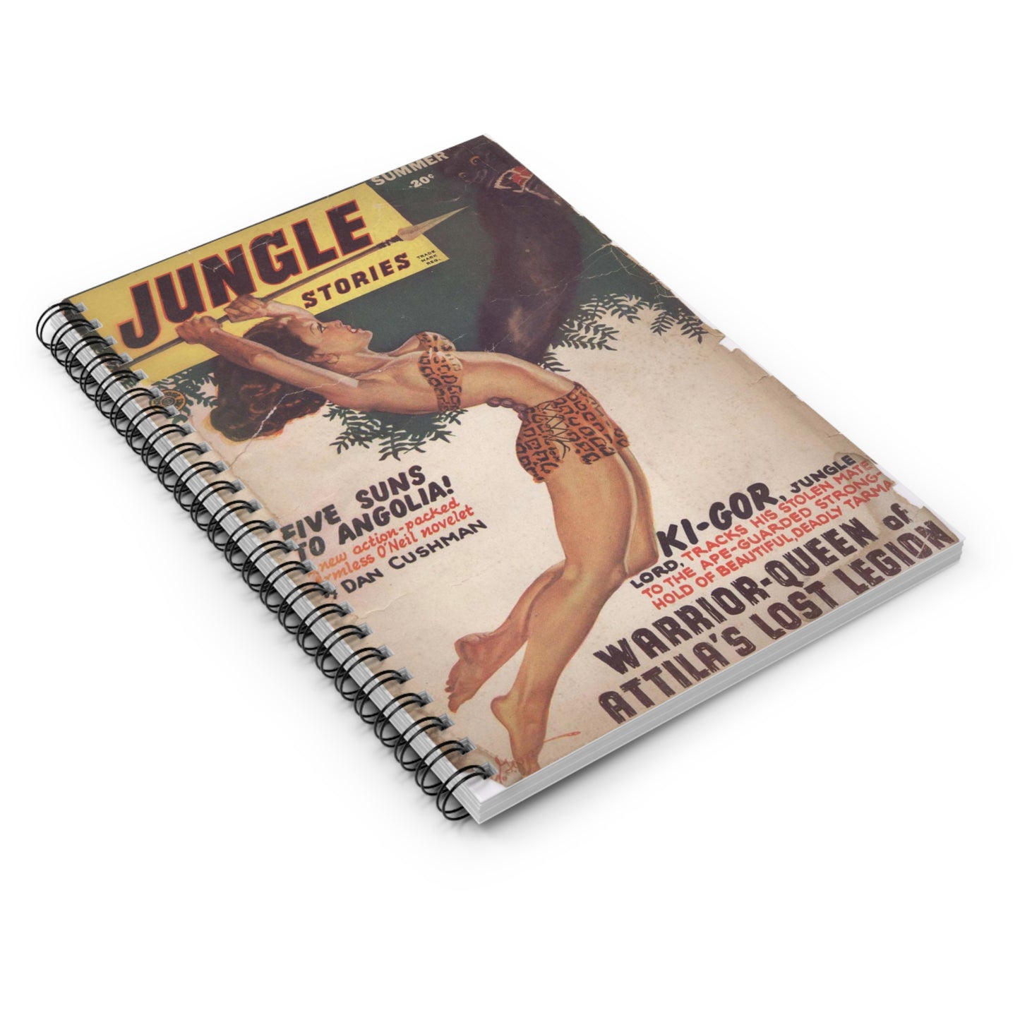 Jungle Stories Summer Comic Book Cover Notebook