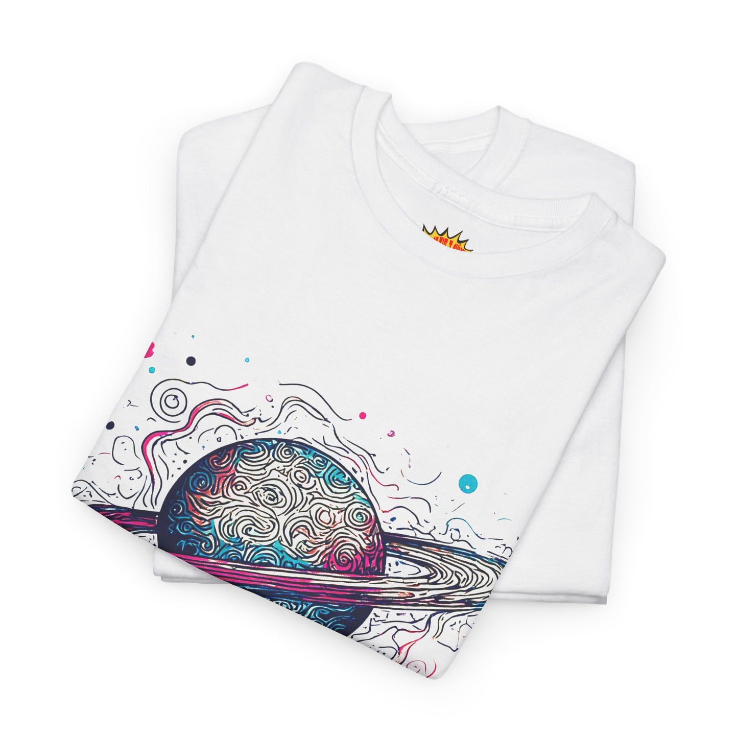 Ringed Planet Space Art Graphic Tee Shirt *Multiple Colors*