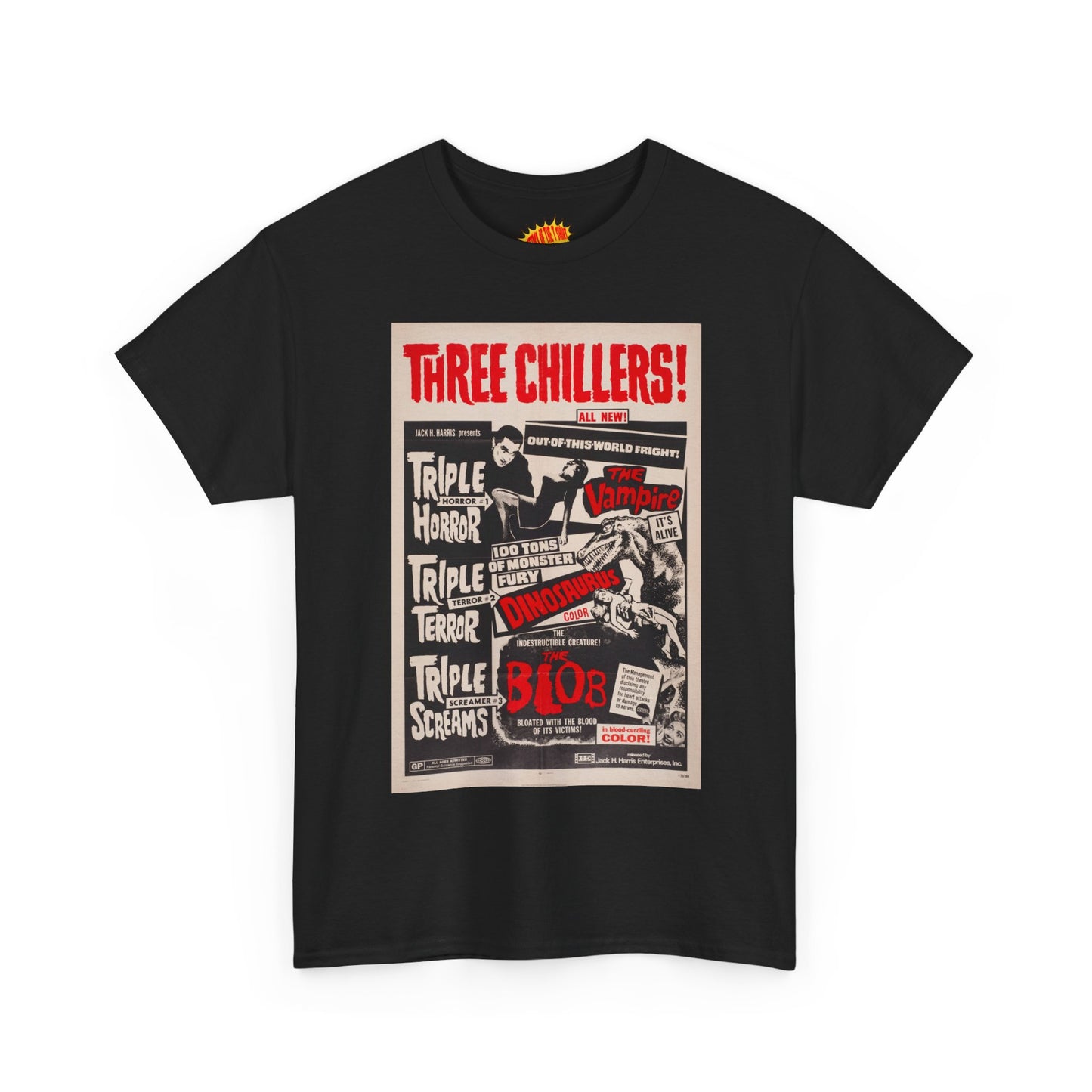 Three Chillers Movie Poster T-Shirt *Multiple Colors*