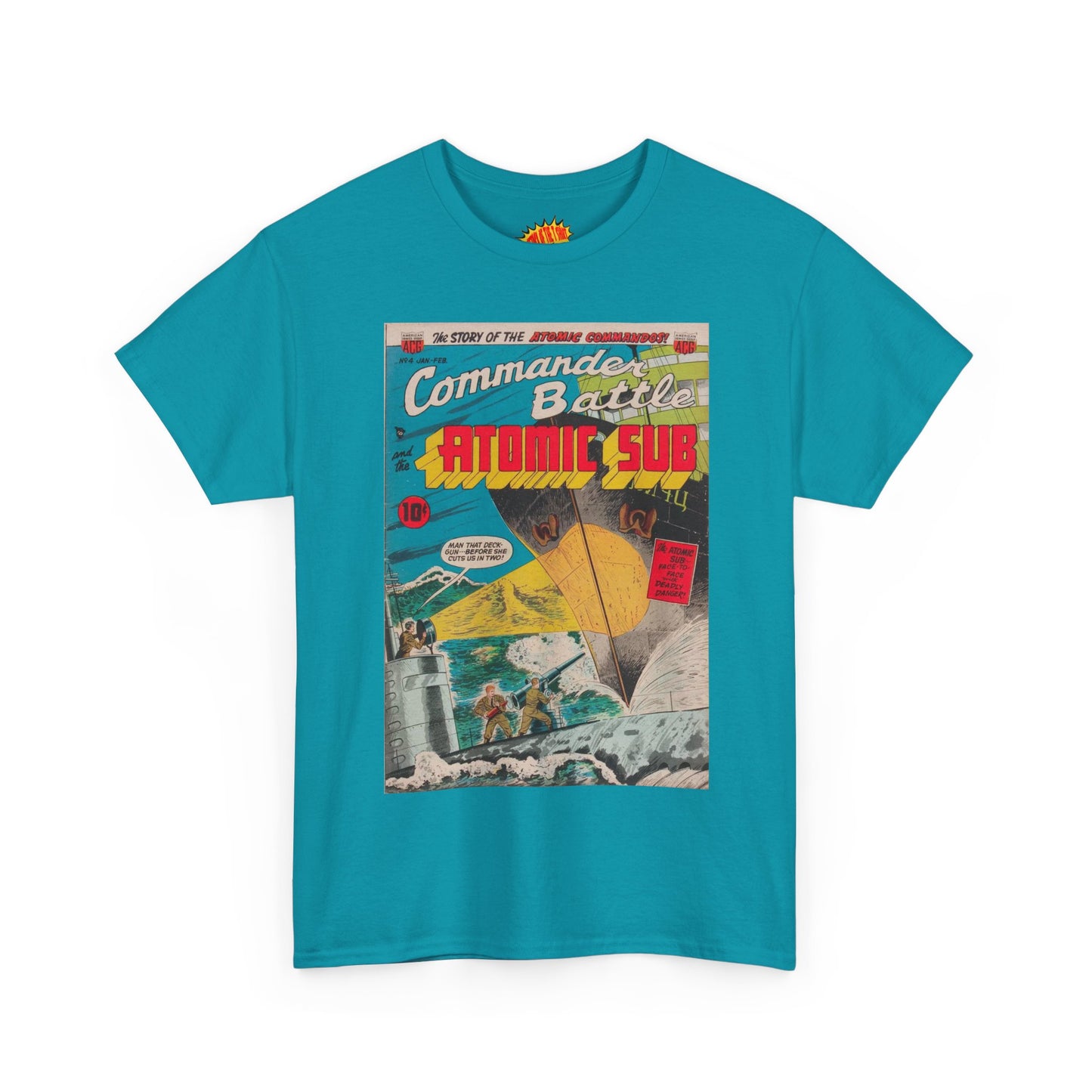 Commander Battle Atomic Sub No. 4 Comic Tee Shirt *Multiple Colors*