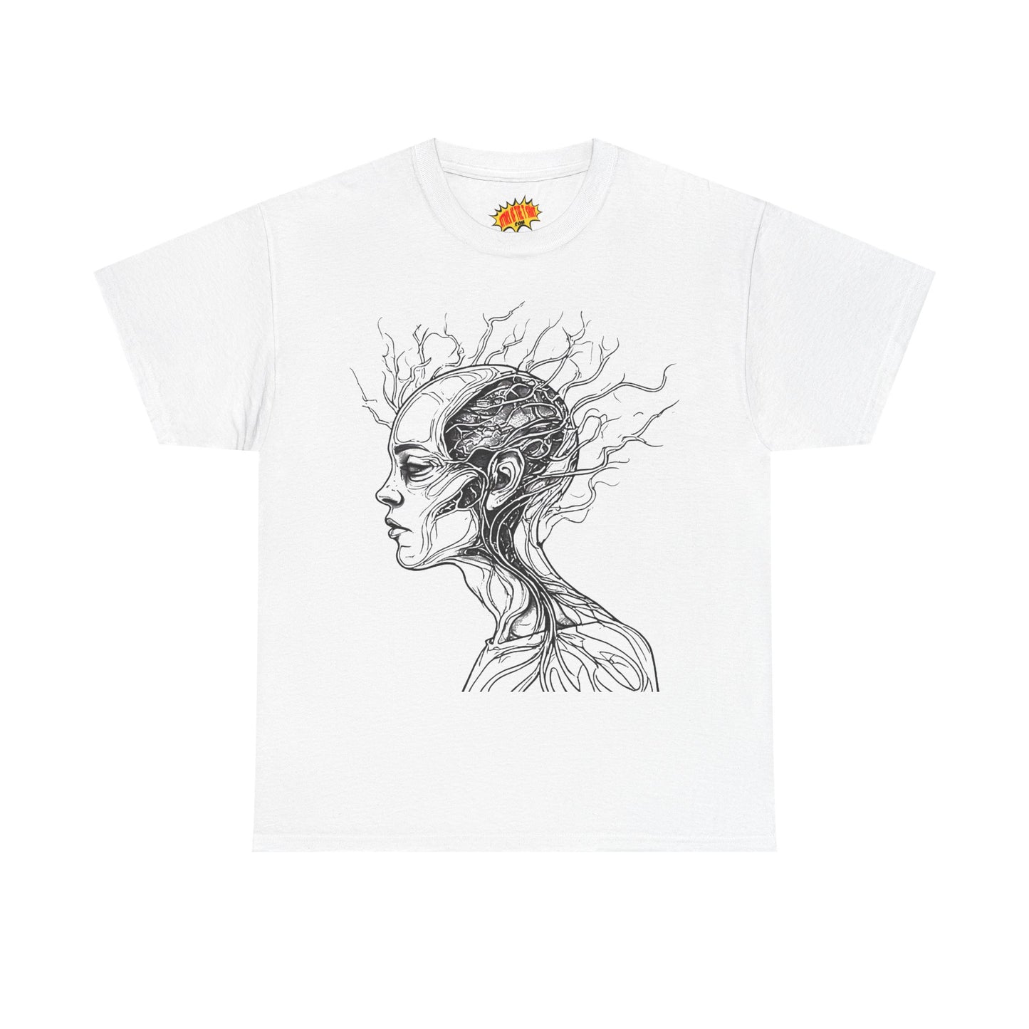 Anatomy Line Drawing Face Graphic Art Tee Shirt *Multiple Colors*