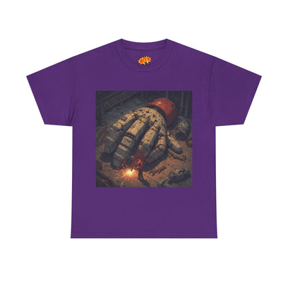 Anime Mech Factory Welder w/Giant Robot Hand T-Shirt