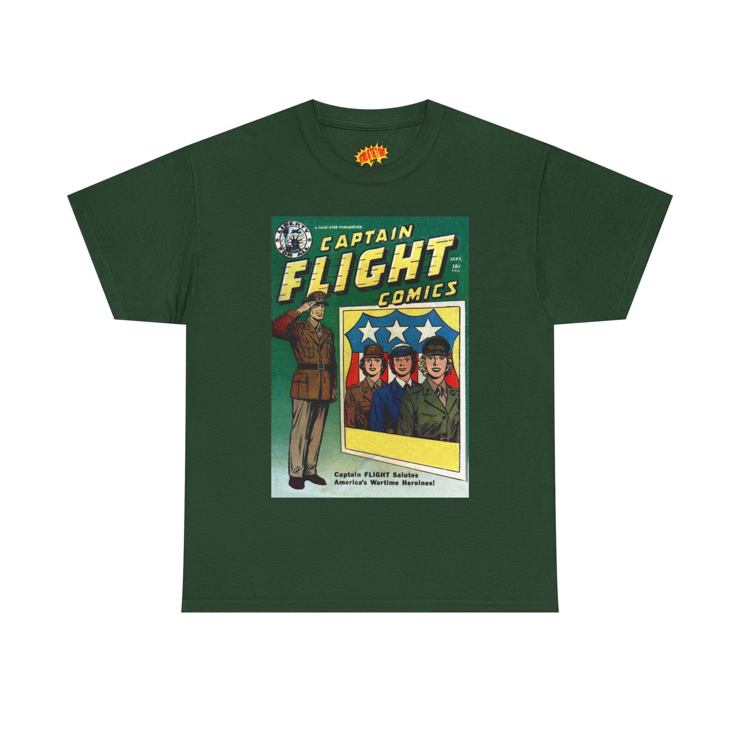 Captain Flight September Comic Tee Shirt *Multiple Colors*