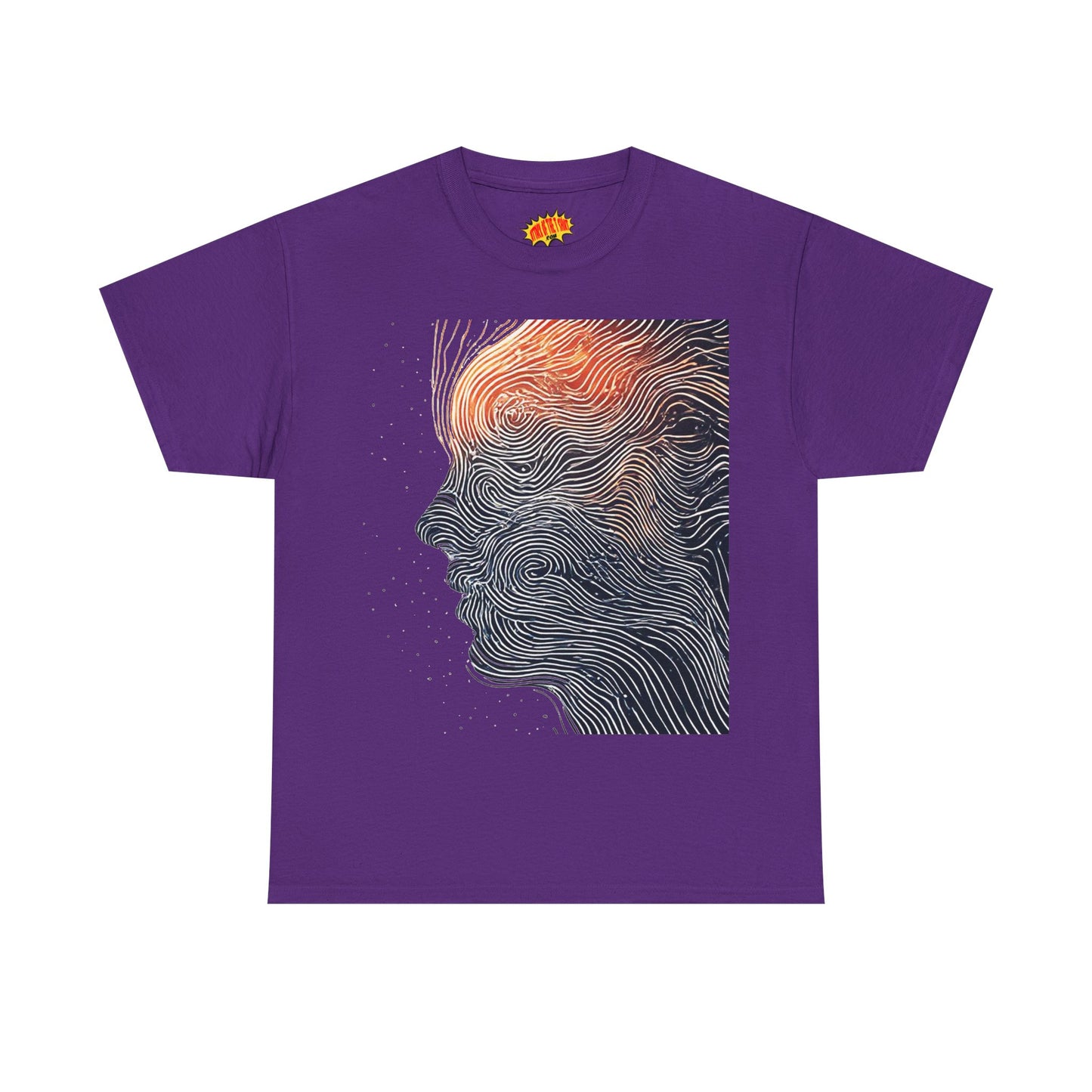 Line Drawing Face Graphic Art Tee Shirt *Multiple Colors*