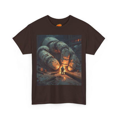 Anime Factory Welder w/Giant Robot Mech Hand T-Shirt
