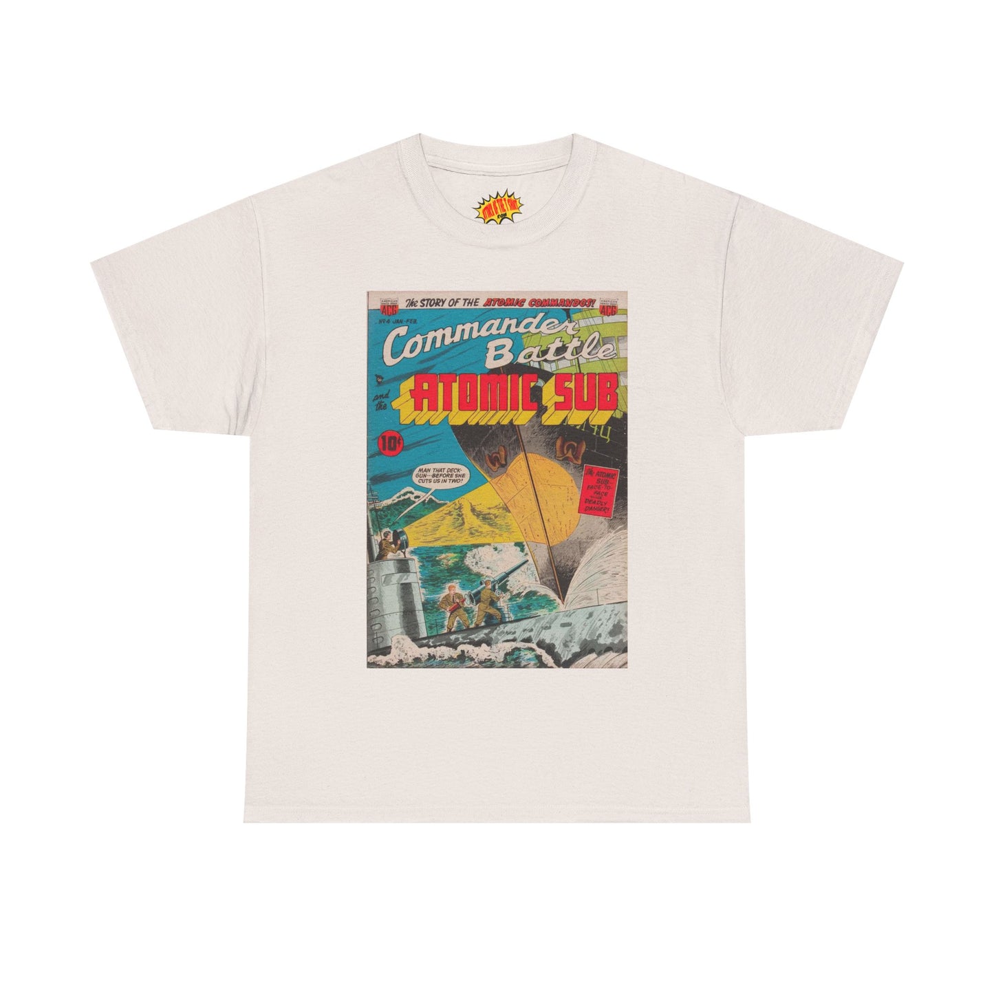 Commander Battle Atomic Sub No. 4 Comic Tee Shirt *Multiple Colors*
