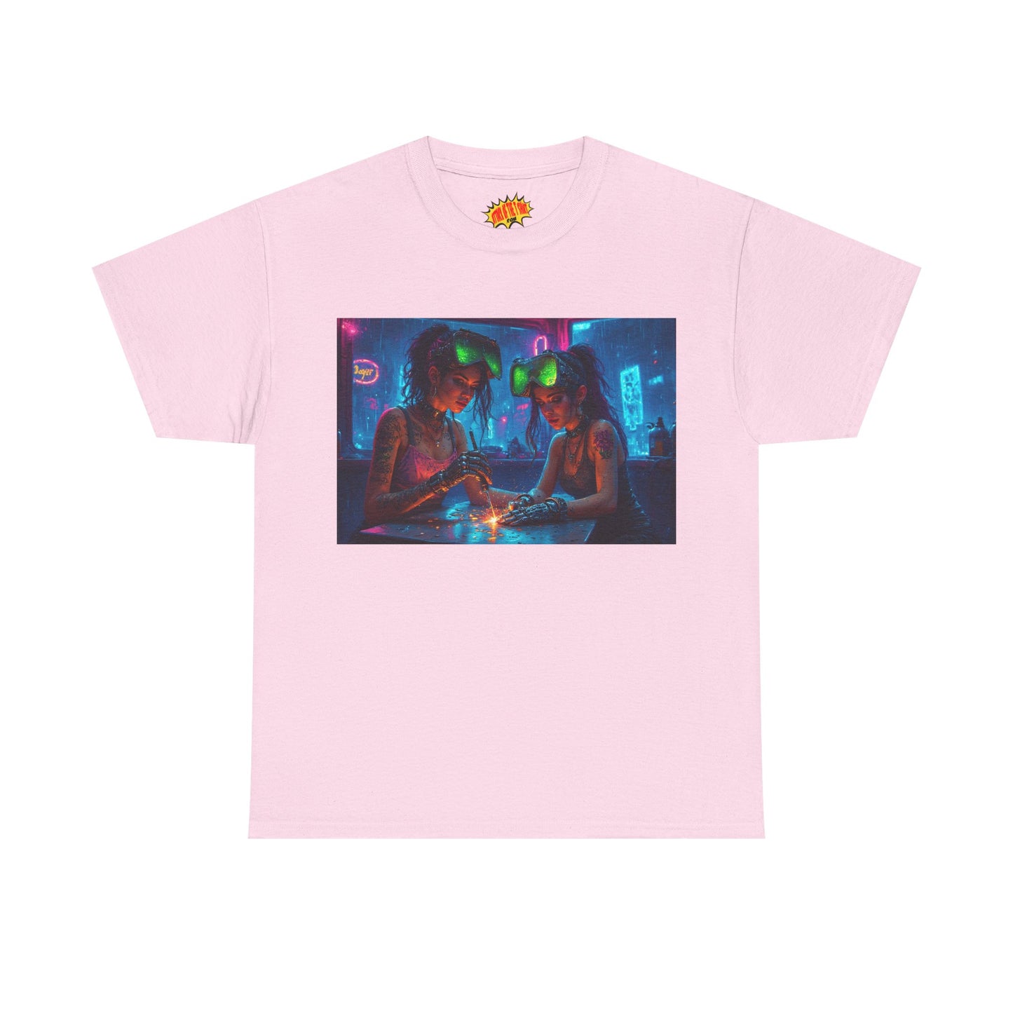 Cyberpunk Robot Fingers Manicure Scene T-Shirt *Multiple Colors*