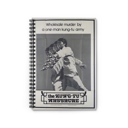 The Kung-Fu Massacre - Vintage Movie Poster Notebook