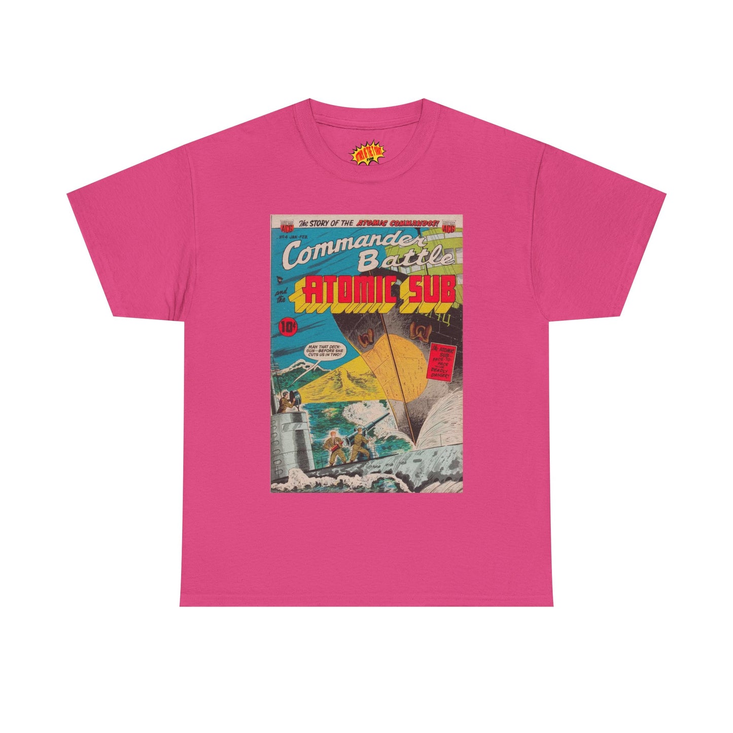 Commander Battle Atomic Sub No. 4 Comic Tee Shirt *Multiple Colors*