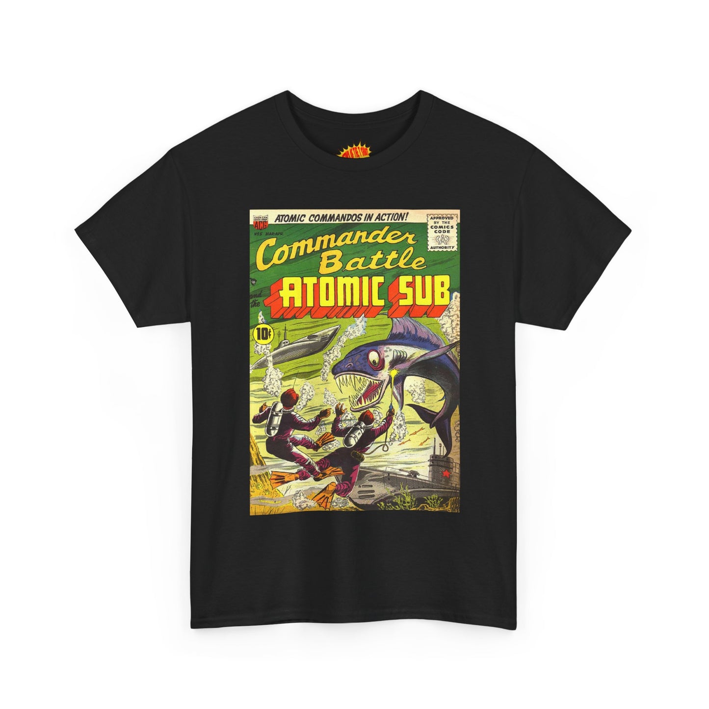 Commander Battle Atomic Sub Comic No. 5 Tee Shirt *Multiple Colors*