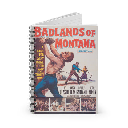Badlands of Montana - Vintage Movie Poster Notebook