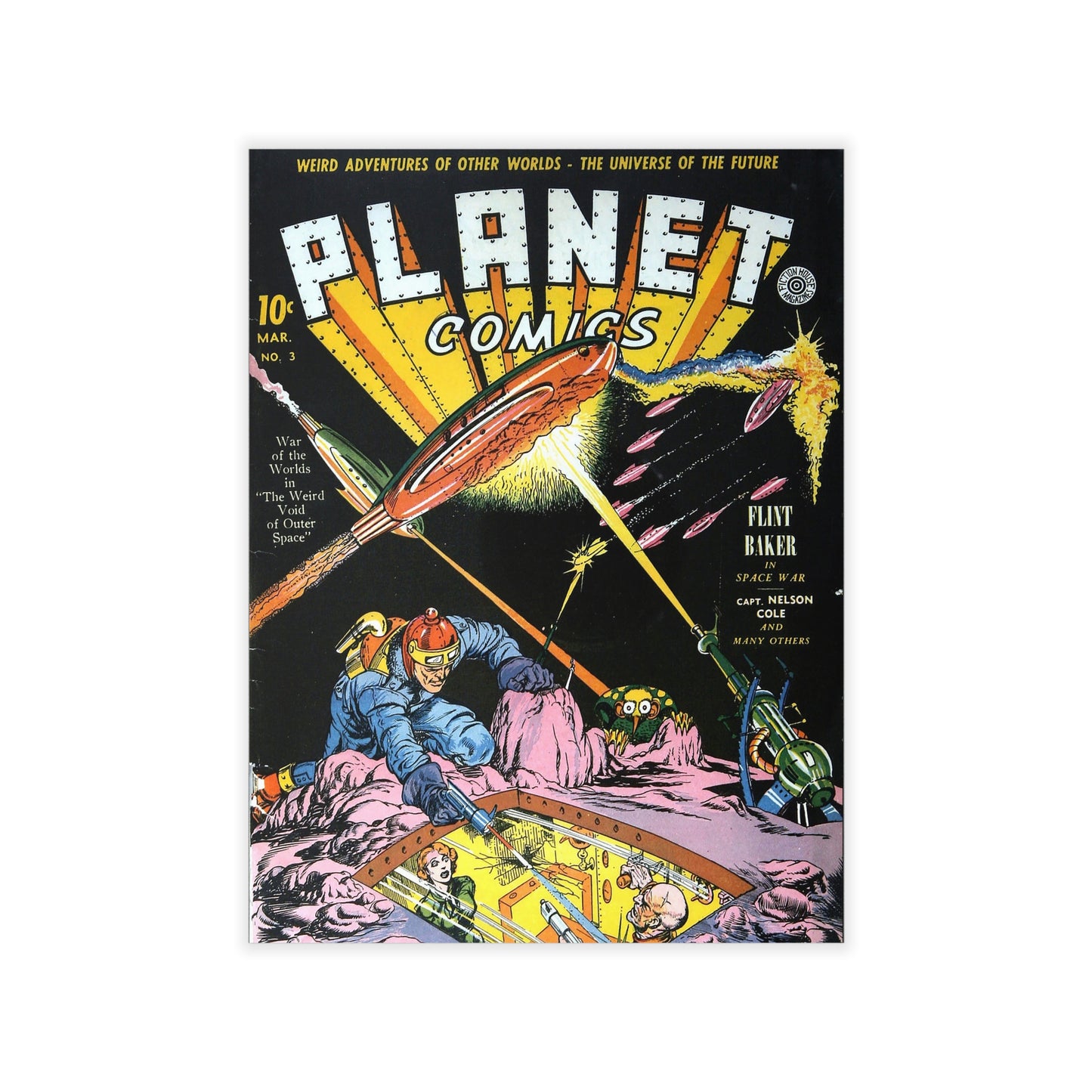 Planet Comics #3 Wall Decals