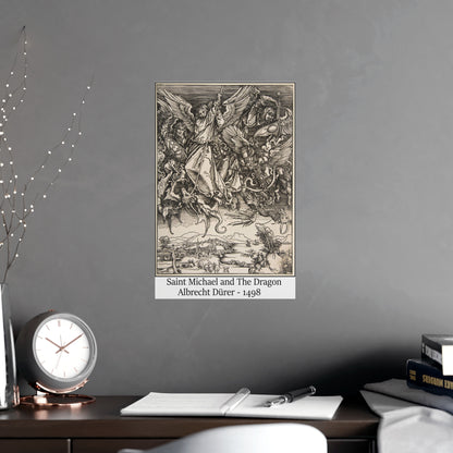 Saint Michael and The Dragon - Albrecht Dürer, 1498