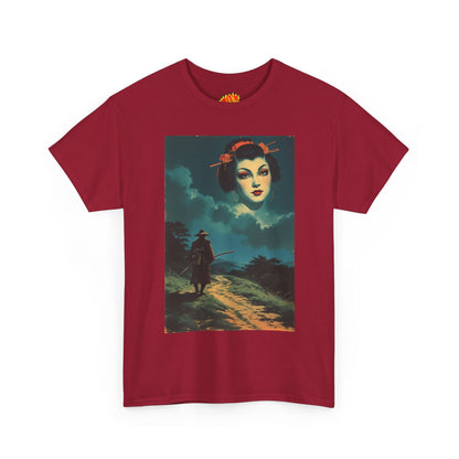 Walking Samurai w/Cloud Woman T-Shirt