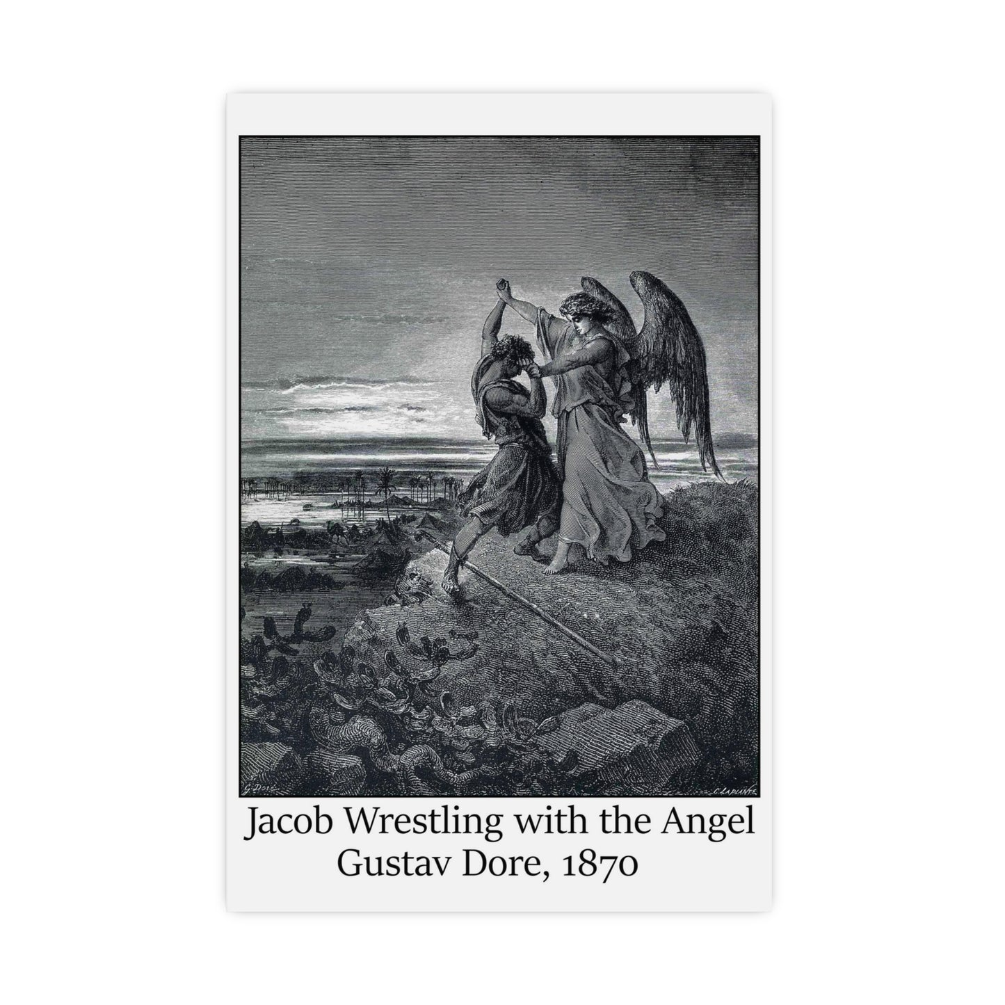 Jacob Wrestling with the Angel - Gustav Dore, 1870